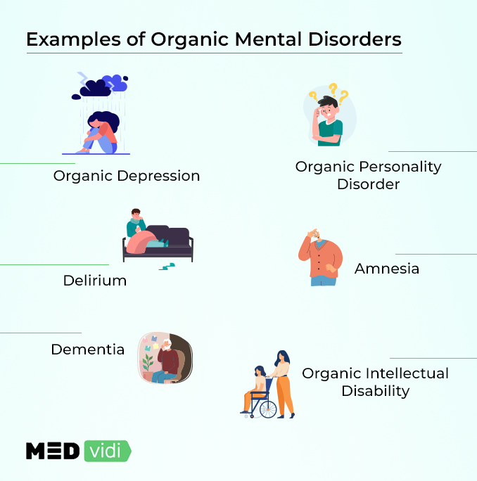 Organic mental disorders examples