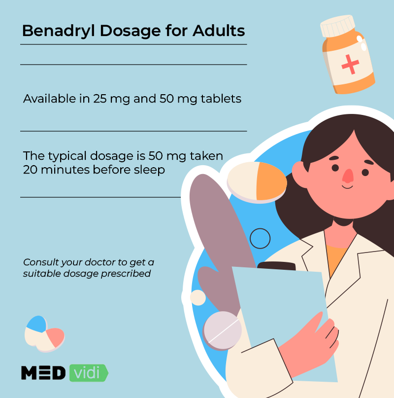 Benadryl dosage for adults