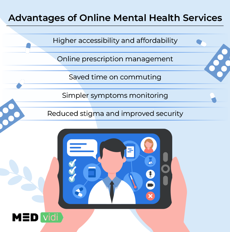 Advantages of mental health telemedicine