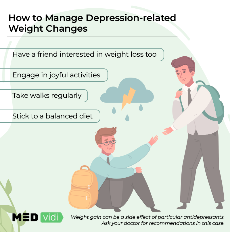 Dealing with weight gain from depression