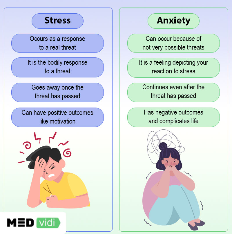 Stress Vs Anxiety Main Differences And Treatments Medvidi 0843