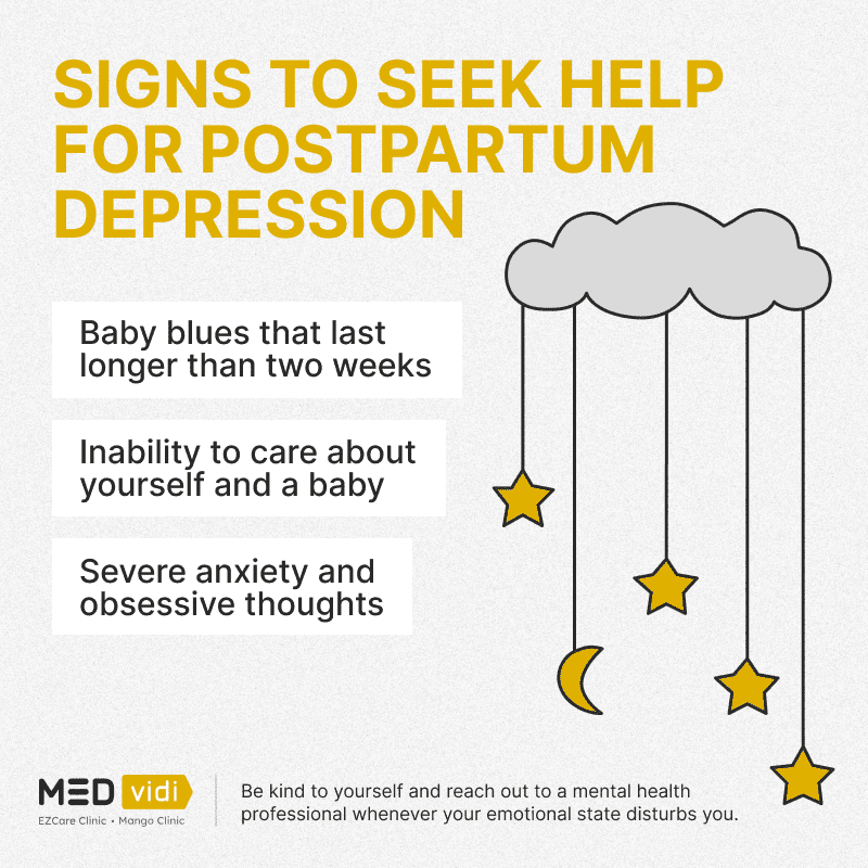 Symptoms of postpartum depression